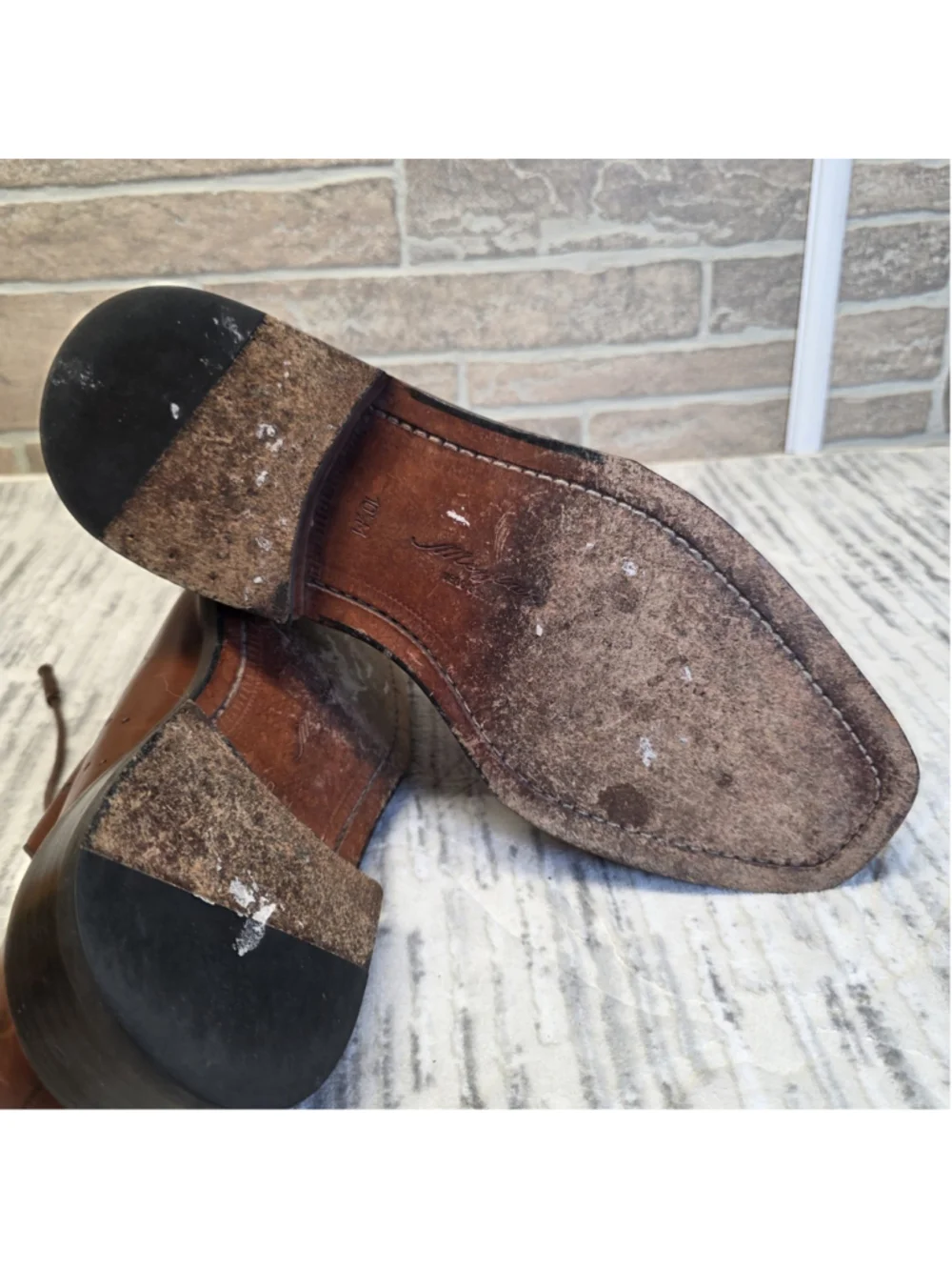 MEZLAN Desulo Brown Leather Oxford Shoes 01-001850 Men's Sz 10.5